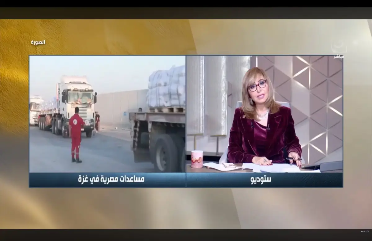 قناة النهار ولميس الحديدي تسلطان الضوء على تدخلات اللجنة المصرية لدعم المتضررين في غزة