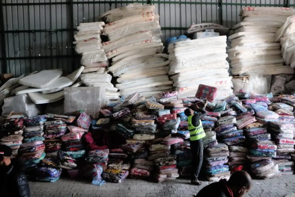 The Egyptian Committee prepares to distribute 100,000 winter blankets in a large-scale humanitarian response to protect affected families from the harsh winter
