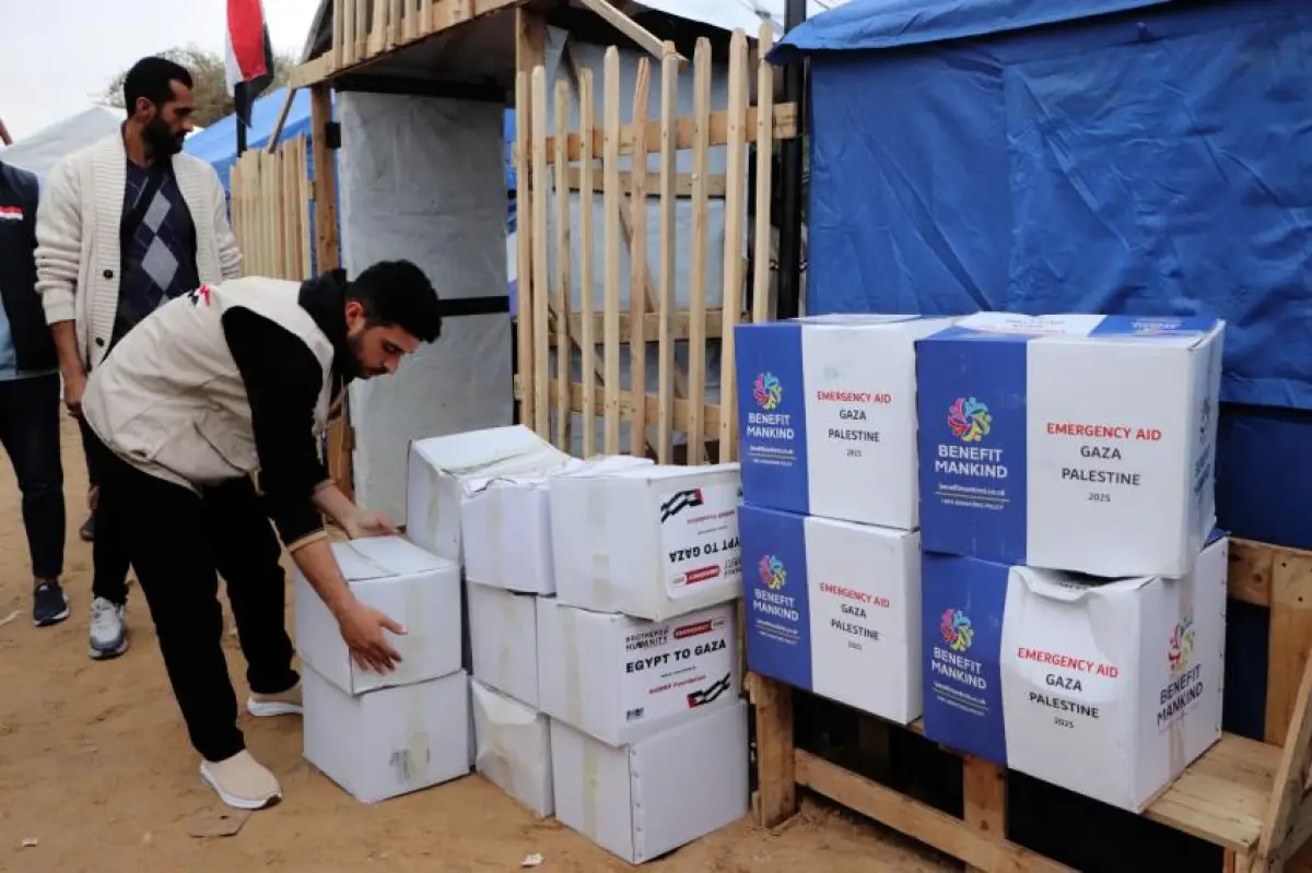 Distribution of Health, Food Parcels, and Household Items in Egyptian Camp (4)