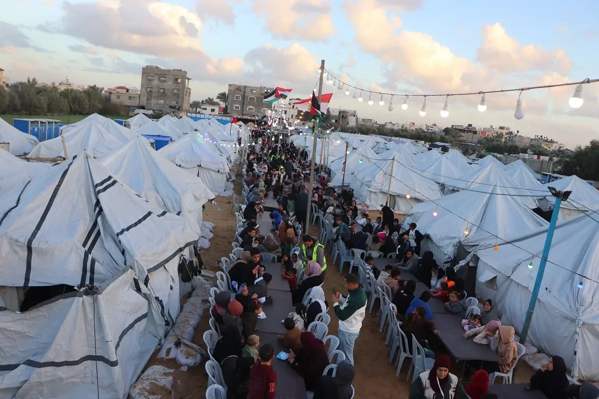 Organizing a large group breakfast at the orphan camp