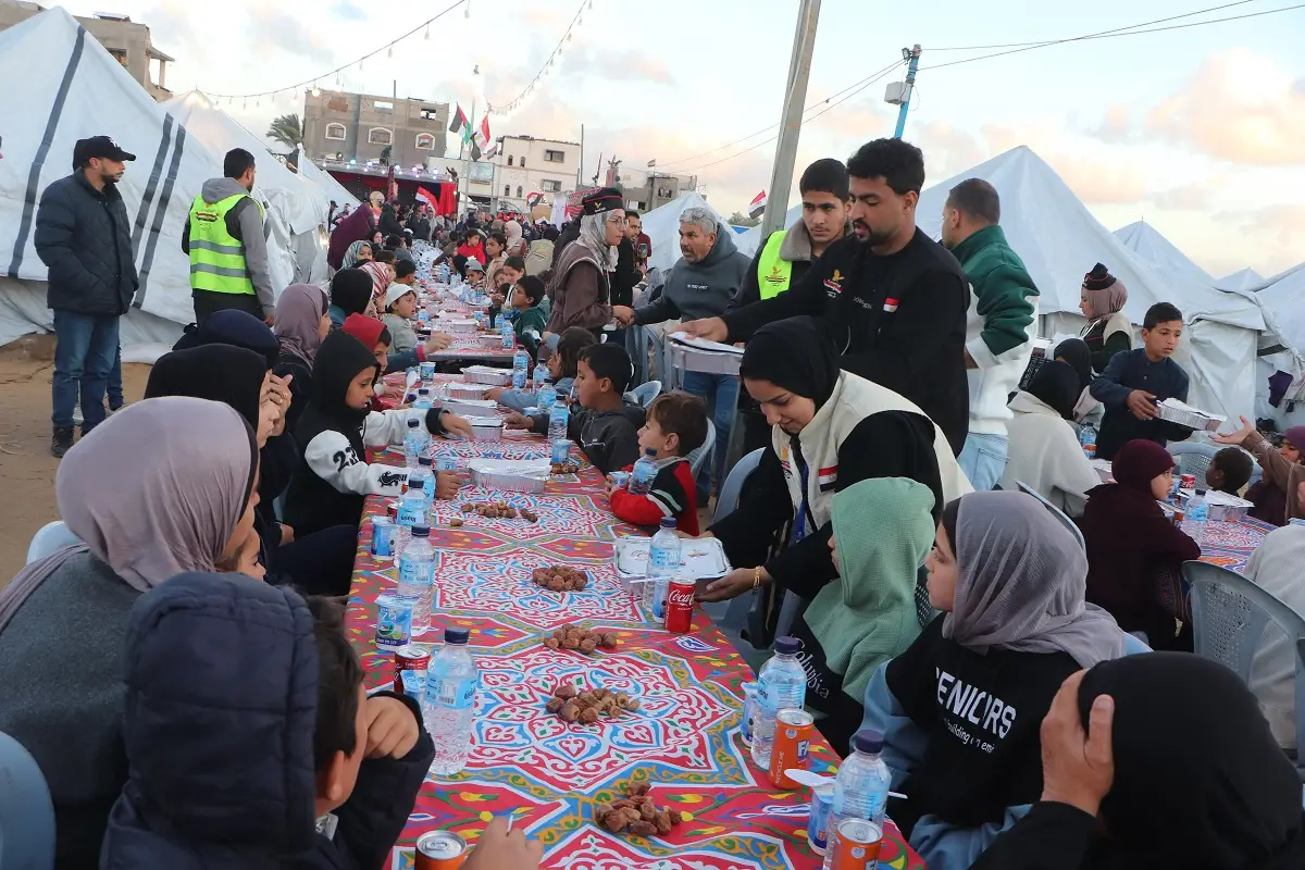 Organizing a large group breakfast at the orphan camp
