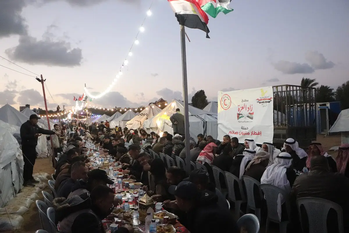 Organizing a large group breakfast at the orphan camp