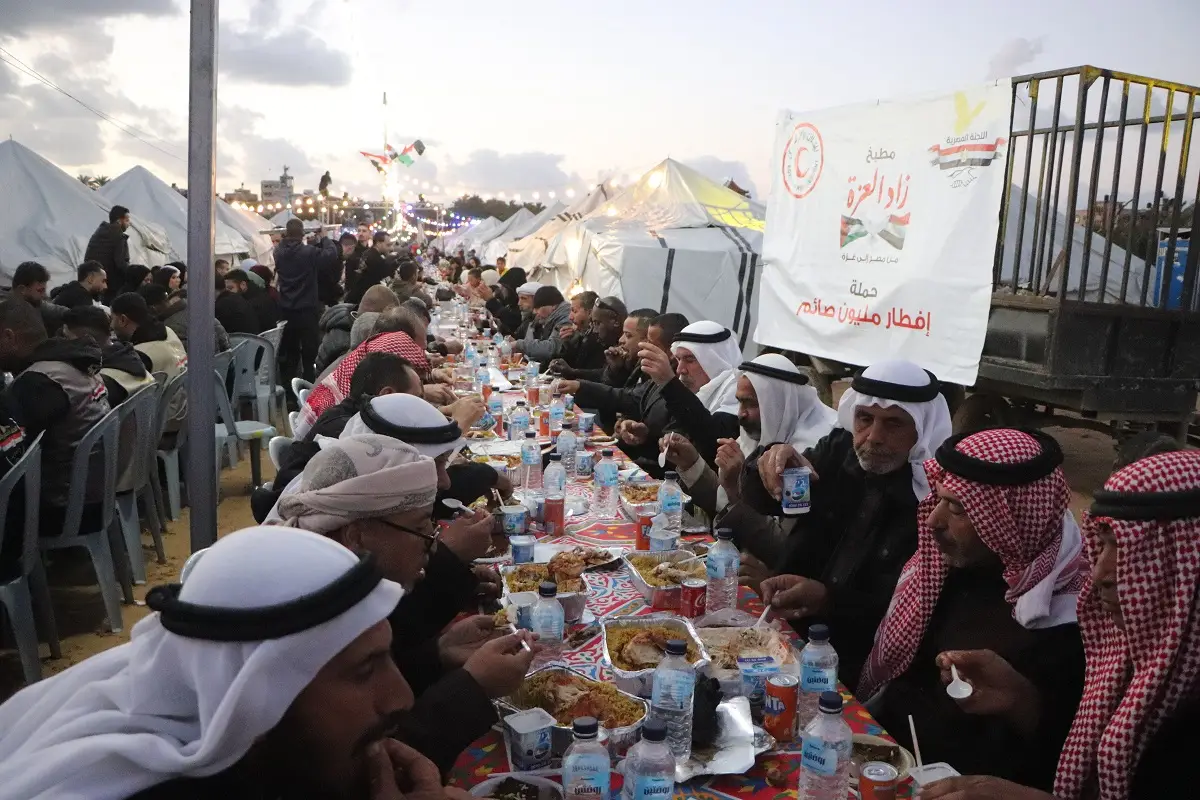 Organizing a large group breakfast at the orphan camp