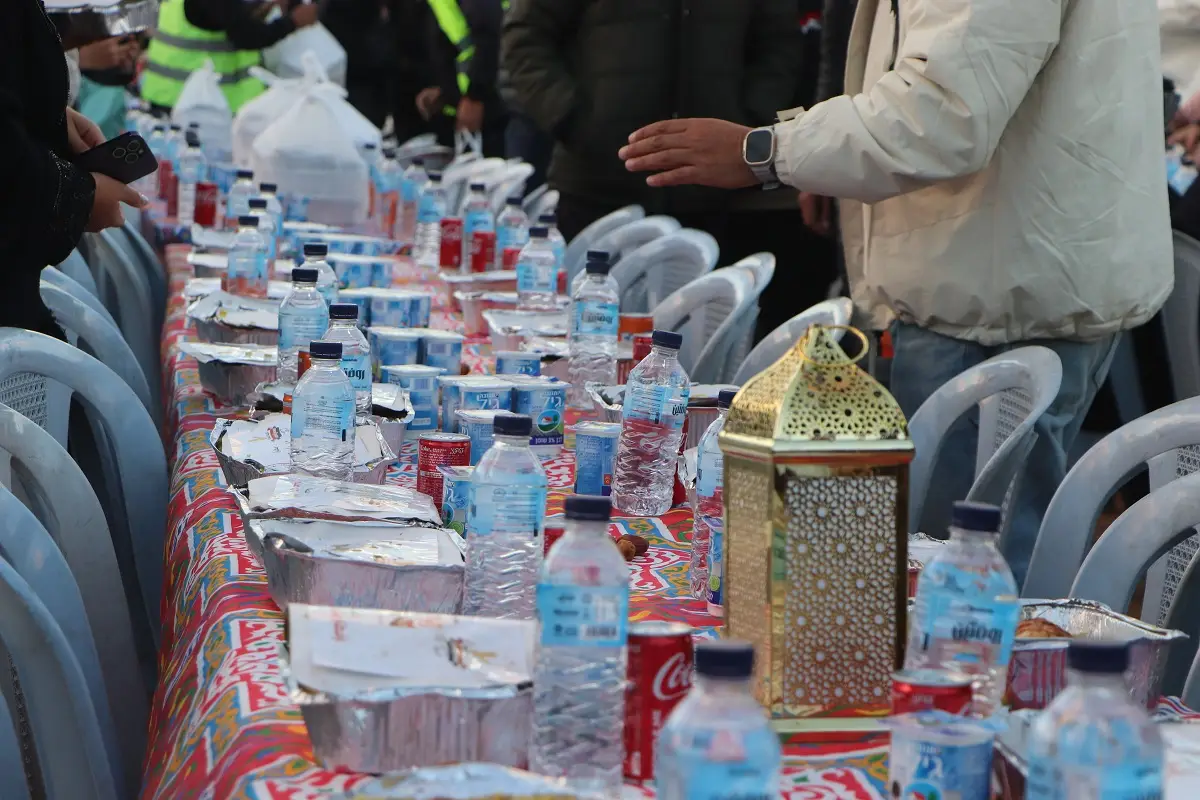 Organizing a large group breakfast at the orphan camp
