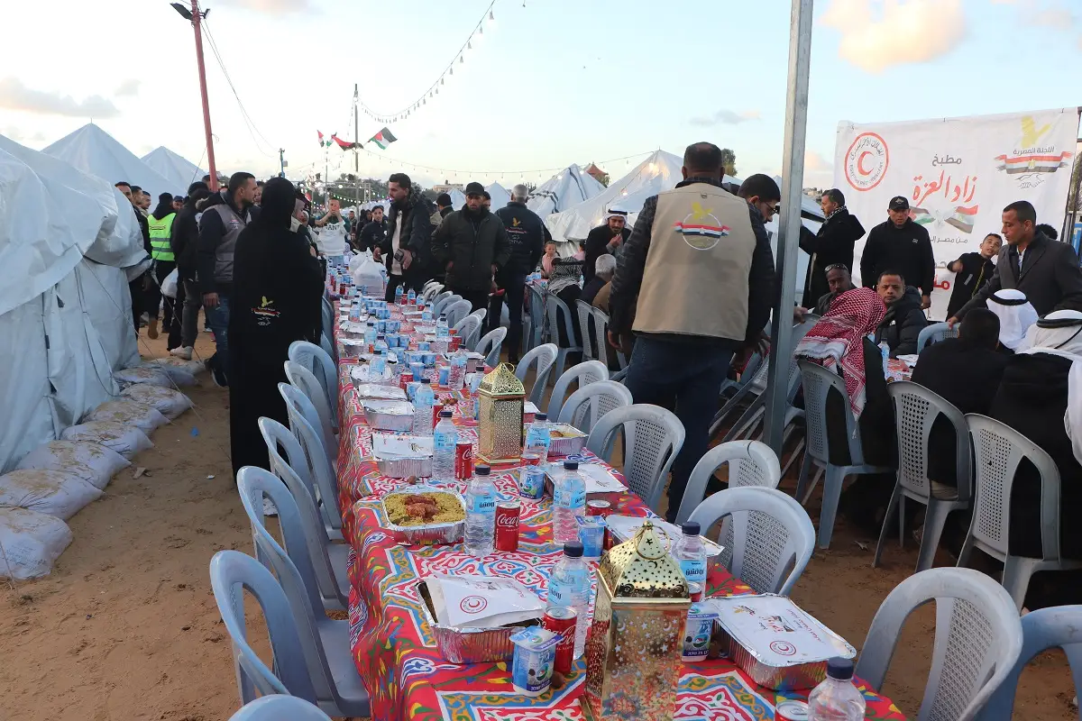 Organizing a large group breakfast at the orphan camp