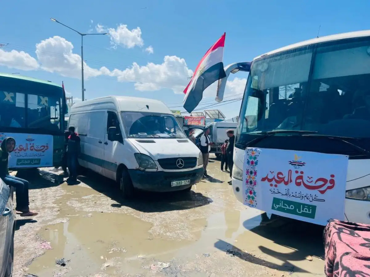 The “Eid Joy” Campaign to Transport Residents Between Areas in the Gaza Strip