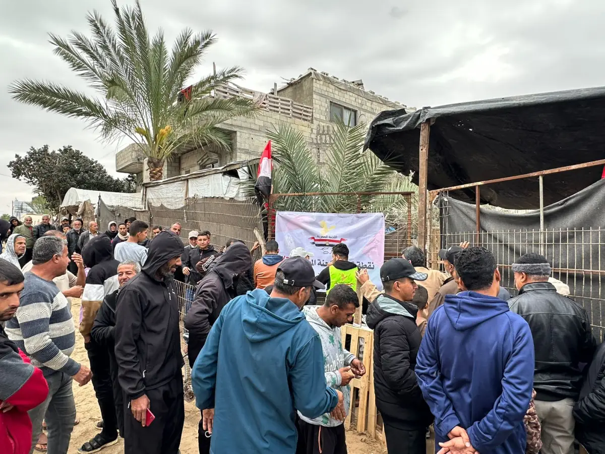The Egyptian Committee Begins a Campaign to Distribute Food Parcels in Khan Yunis Governorate