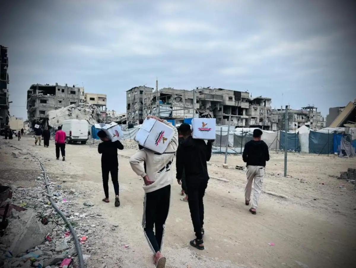 The Egyptian Committee Begins a Campaign to Distribute Food Parcels in Khan Yunis Governorate