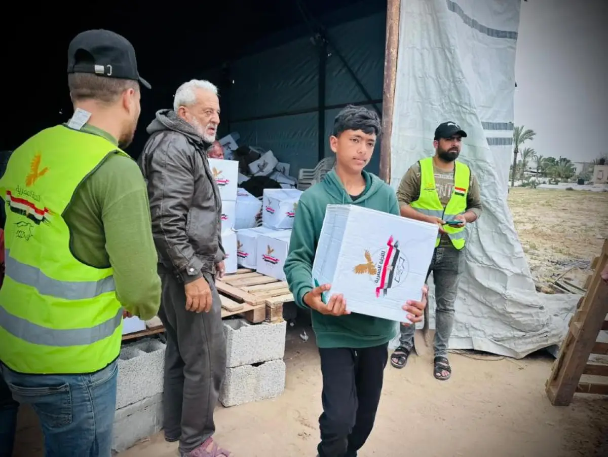The Egyptian Committee Begins a Campaign to Distribute Food Parcels in Khan Yunis Governorate