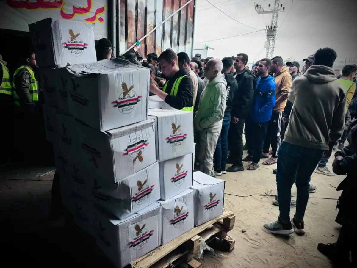 The Egyptian Committee Begins a Campaign to Distribute Food Parcels in Khan Yunis Governorate