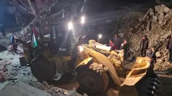 Woman and Child Rescued Alive from Collapsed Home in Northern Gaza