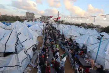 Organizing a large group breakfast at the orphan camp